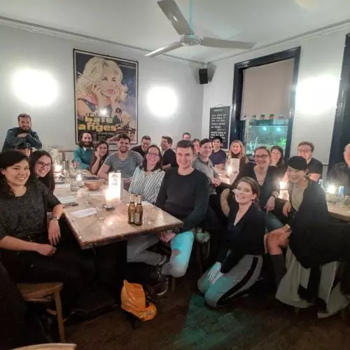 Social outing with members of the Preston and Van der Horn groups