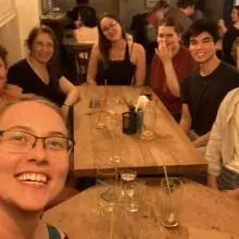 photo of a group social